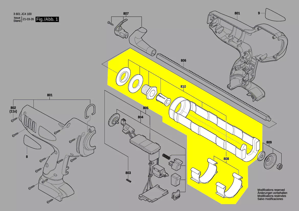 cage presse-cartouche réf. 1 607 000 E5D Bosch
